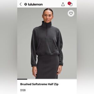 Lululemon softsreme half zip